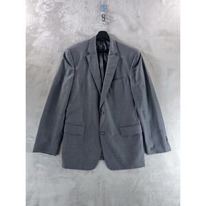 John Varvatos Star USA Blazer Mens Size 42 Gray Wool‎ Two Button Sport Coat